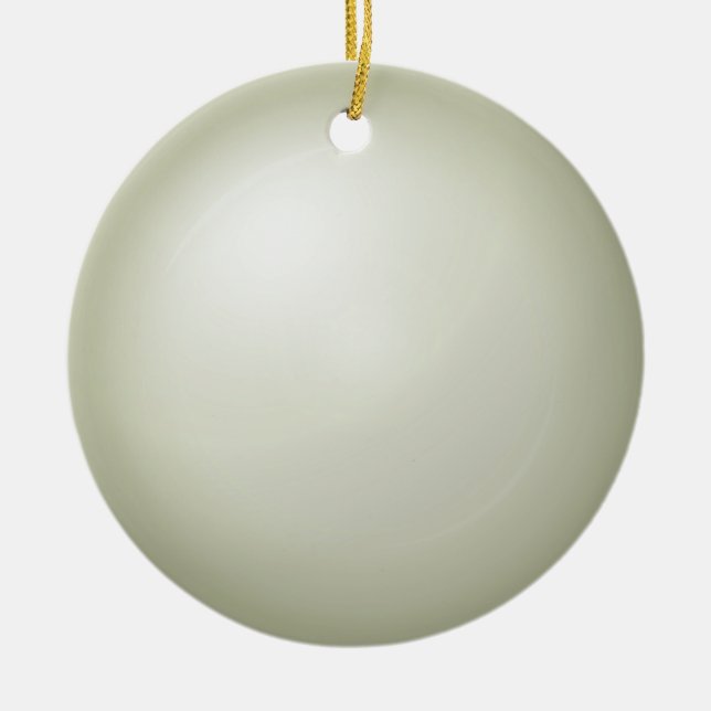De Cerâmica Ornamento do Efeito da Esfera Cream 3d (Frente)