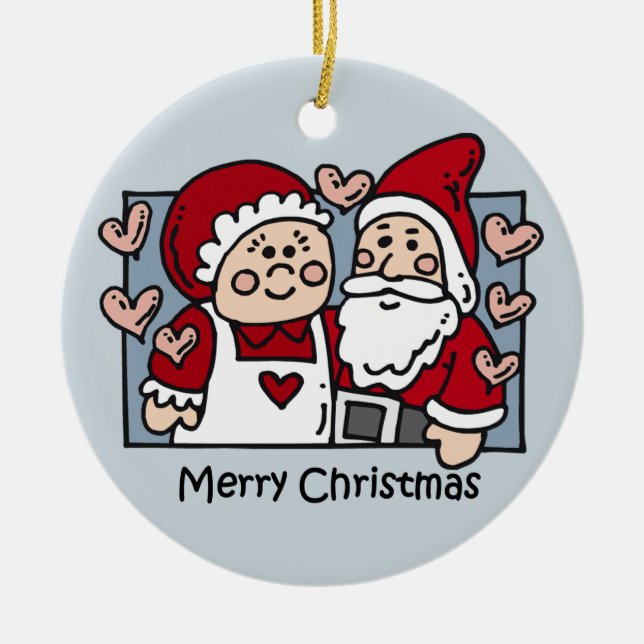 De Cerâmica Ornamento do Feliz Natal (Frente)
