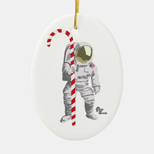 De Cerâmica Ornamento do feriado do astronauta