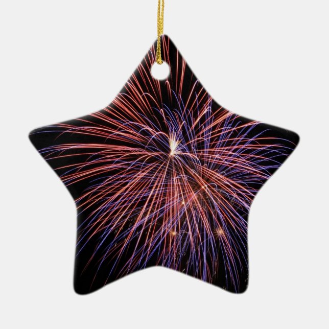 De Cerâmica Ornamento do Fireworks (Frente)