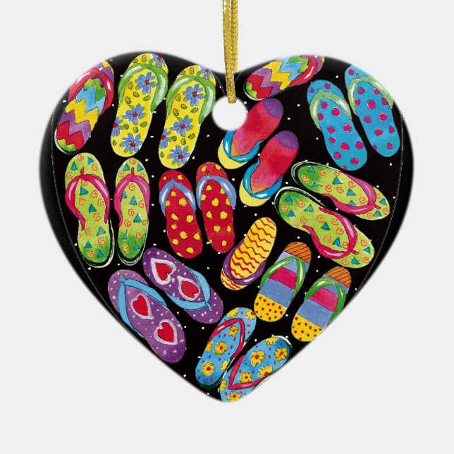 De Cerâmica Ornamento do flip-flop (Frente)