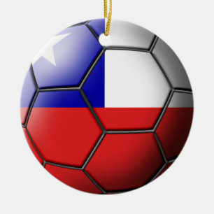 De Cerâmica Ornamento do futebol do Chile