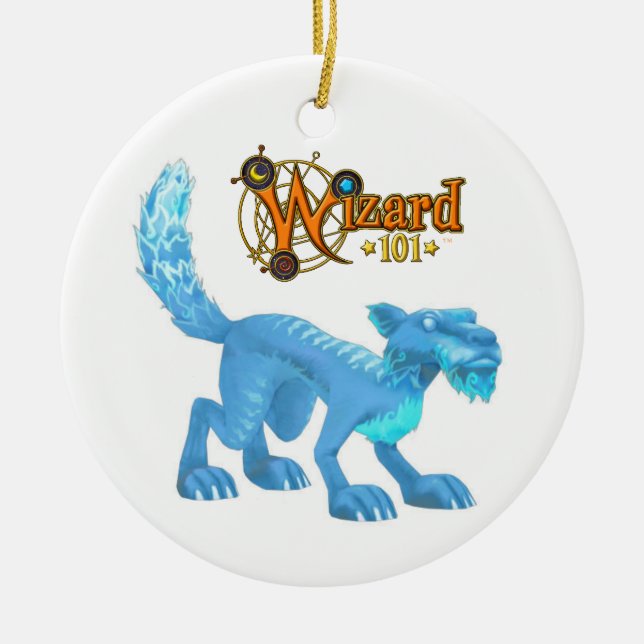 De Cerâmica Ornamento do gato do gelo (Frente)