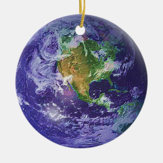 De Cerâmica Ornamento do globo (Frente)