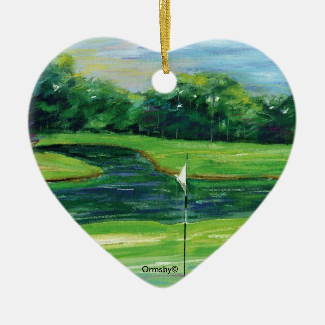 De Cerâmica Ornamento do golfe (Frente)