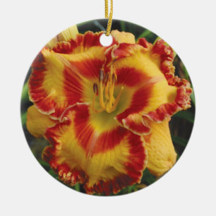 De Cerâmica Ornamento do hemerocallis