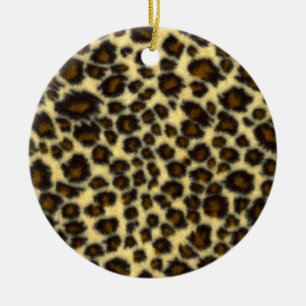 De Cerâmica Ornamento do impressão do leopardo