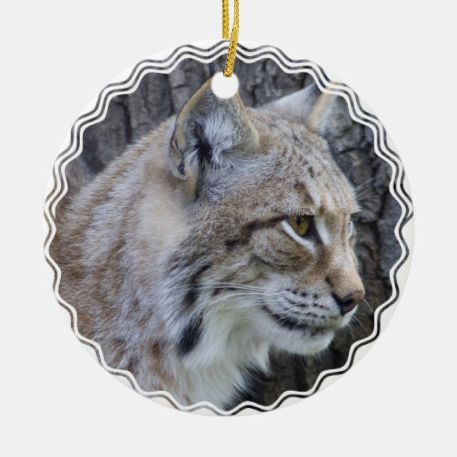 De Cerâmica Ornamento do lince (Frente)