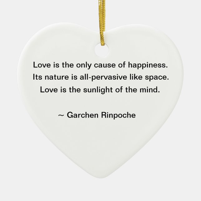 De Cerâmica Ornamento do lírio com citações budistas (Frente)