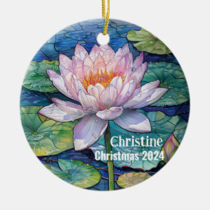 De Cerâmica Ornamento do Lotus Personalizado
