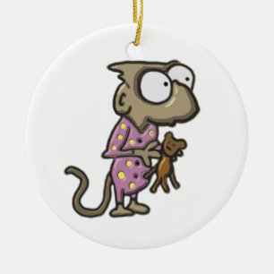 De Cerâmica Ornamento do macaco do pijama