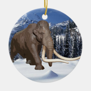 De Cerâmica Ornamento do Mammoth Woolly