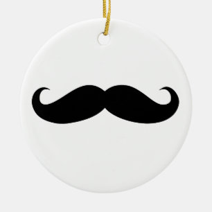 De Cerâmica Ornamento do Moustache