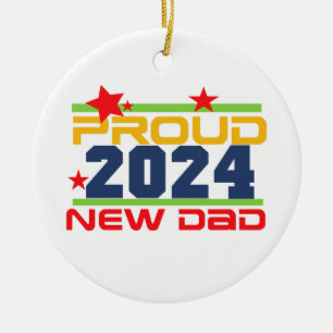 De Cerâmica Ornamento do Novo papai Ornado Ornado 2022
