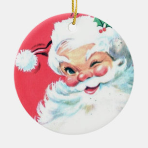 De Cerâmica Ornamento do papai noel
