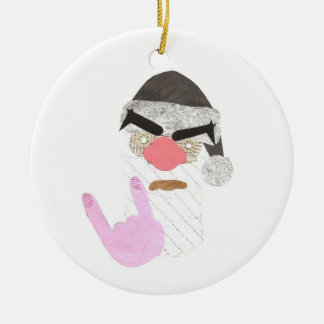 De Cerâmica Ornamento do papai noel do metal