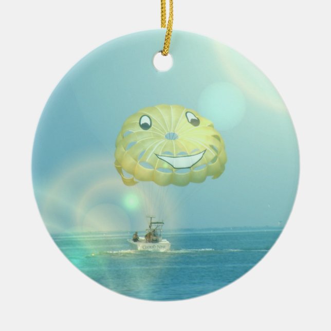 De Cerâmica Ornamento do Parasailing (Frente)
