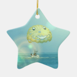 De Cerâmica Ornamento do Parasailing