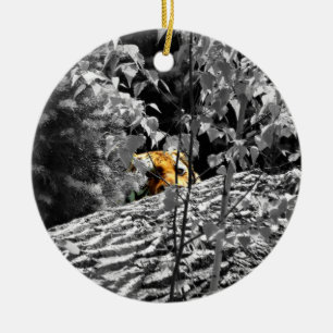 De Cerâmica Ornamento do peekaboo do tigre