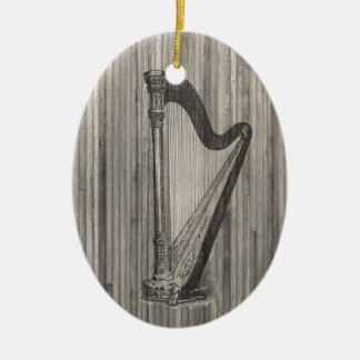 De Cerâmica Ornamento do pendente da gravura da harpa