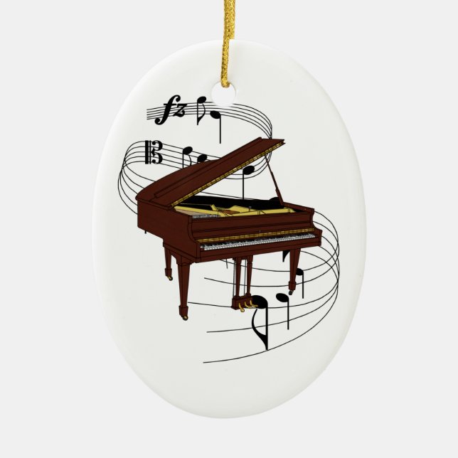 De Cerâmica Ornamento do piano (Frente)