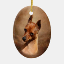 Ornamento do Pinscher diminuto