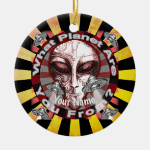 De Cerâmica Ornamento do Planeta alienígena