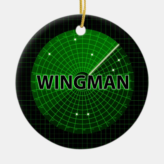 De Cerâmica Ornamento do radar do Wingman (Frente)