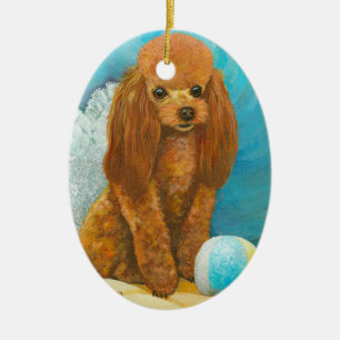 De Cerâmica Ornamento do Retrato do Puppy Puppy