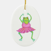Ornamento do sapo da bailarina