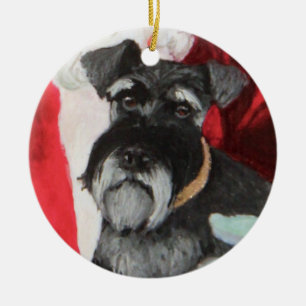 De Cerâmica ornamento do schnauzer