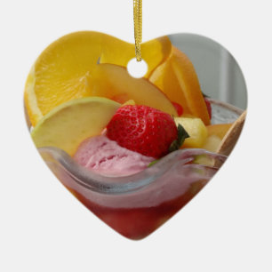 De Cerâmica Ornamento do Sundae do sorvete