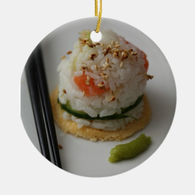 De Cerâmica Ornamento do sushi (Frente)