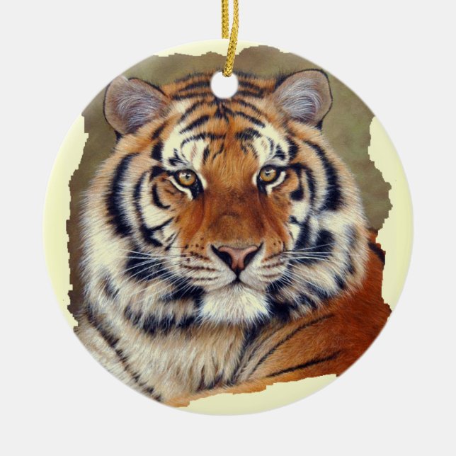 De Cerâmica Ornamento do tigre (Frente)