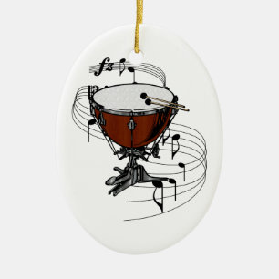 De Cerâmica Ornamento do Timpani (cilindro da chaleira)