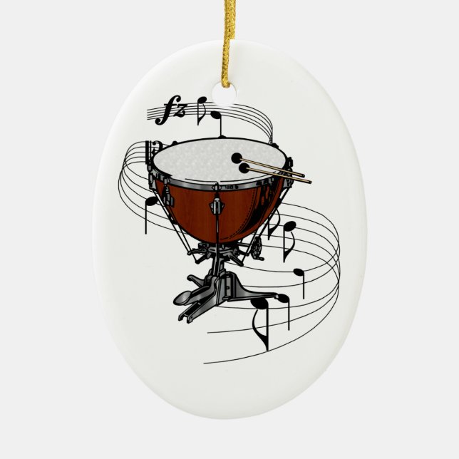 De Cerâmica Ornamento do Timpani (cilindro da chaleira) (Frente)