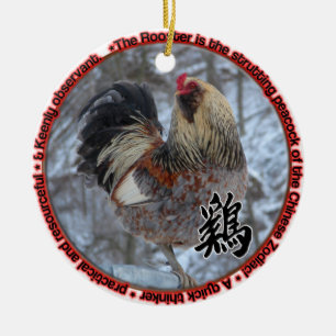 DE CERÂMICA ORNAMENTO DO TOTEM DO GALO