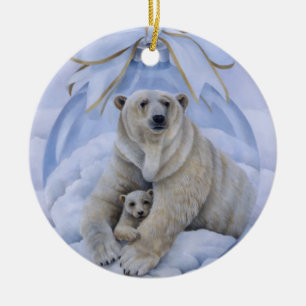 De Cerâmica Ornamento do urso polar