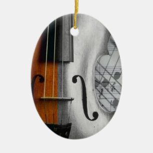 De Cerâmica Ornamento do Violino
