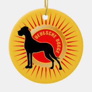 De Cerâmica Ornamento Dogge Deutsche