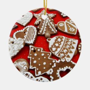 De Cerâmica Ornamento dos biscoitos do pão-de-espécie
