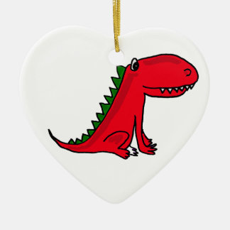 De Cerâmica Ornamento dos desenhos animados do dragão vermelho