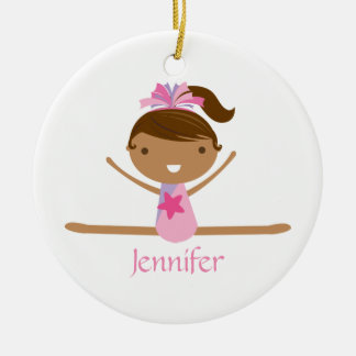 De Cerâmica Ornamento dos miúdos da menina personalizada da