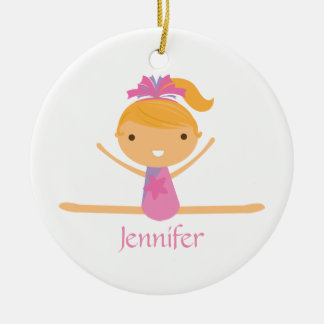 De Cerâmica Ornamento dos miúdos da menina personalizada da