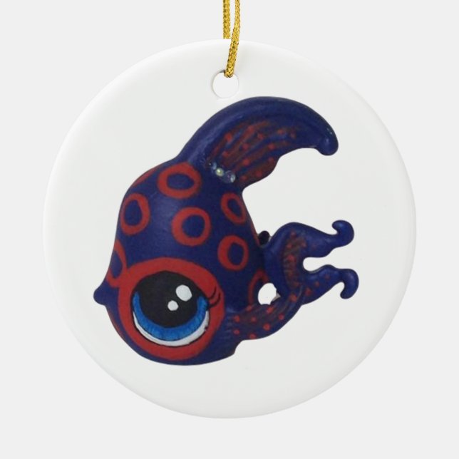 De Cerâmica Ornamento dos peixes (Frente)