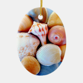 De Cerâmica Ornamento dos Seashells