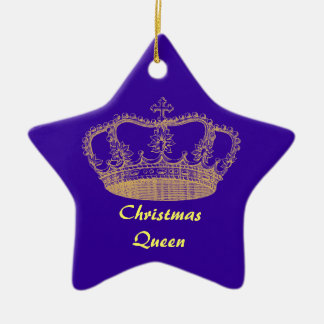 De Cerâmica Ornamento Dourado da coroa