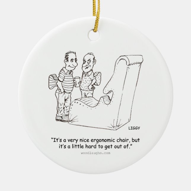 De Cerâmica Ornamento ergonómico da cadeira (redondo, oval, (Frente)