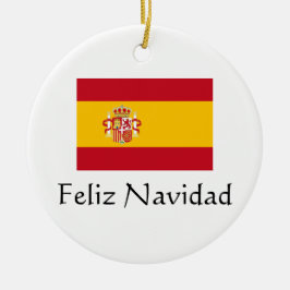 De Cerâmica Ornamento espanhol Feliz Natal