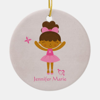 De Cerâmica Ornamento étnico personalizado bonito da bailarina